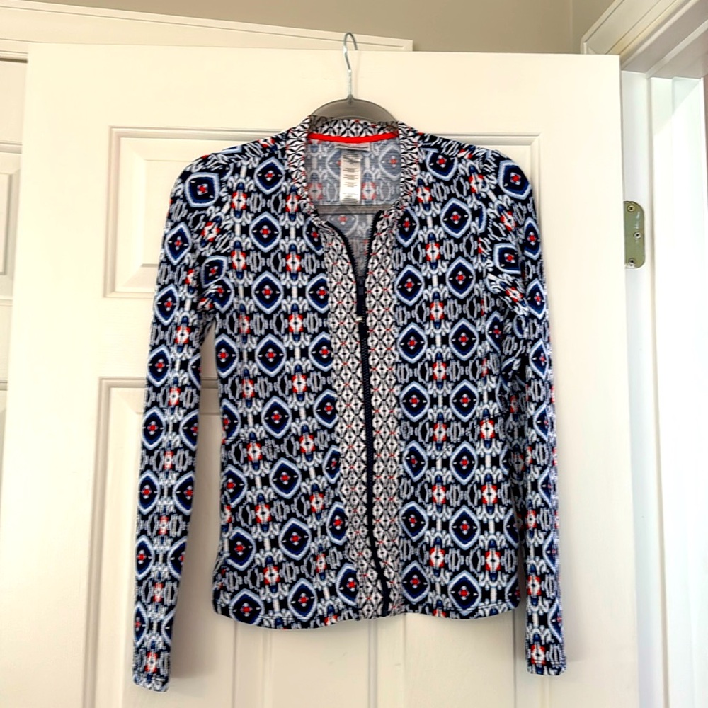 Tommy Bahama Swim Top- Long Sleeve Rash Guard pristine never worn size S